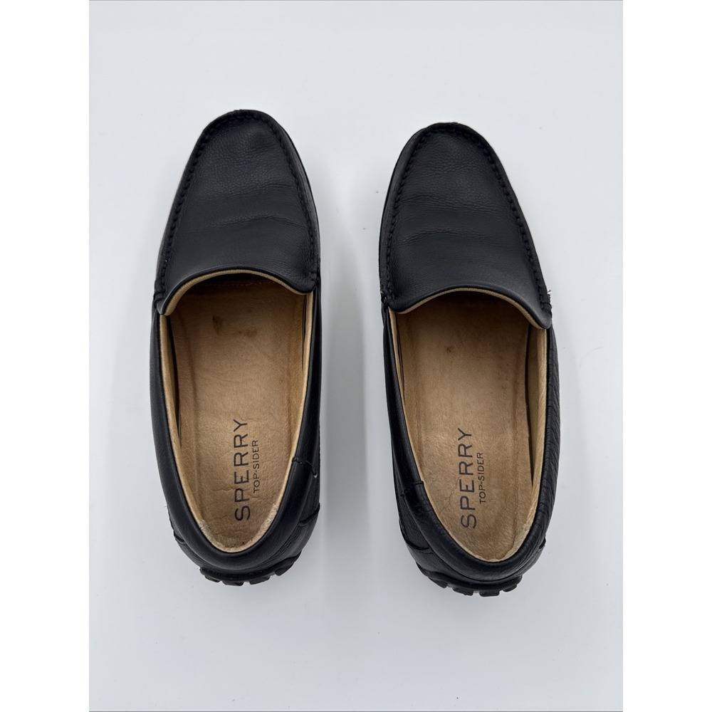 Sperry‎ Men's Hampden Venetian Loafer Shoes Black Leather Size 11.5